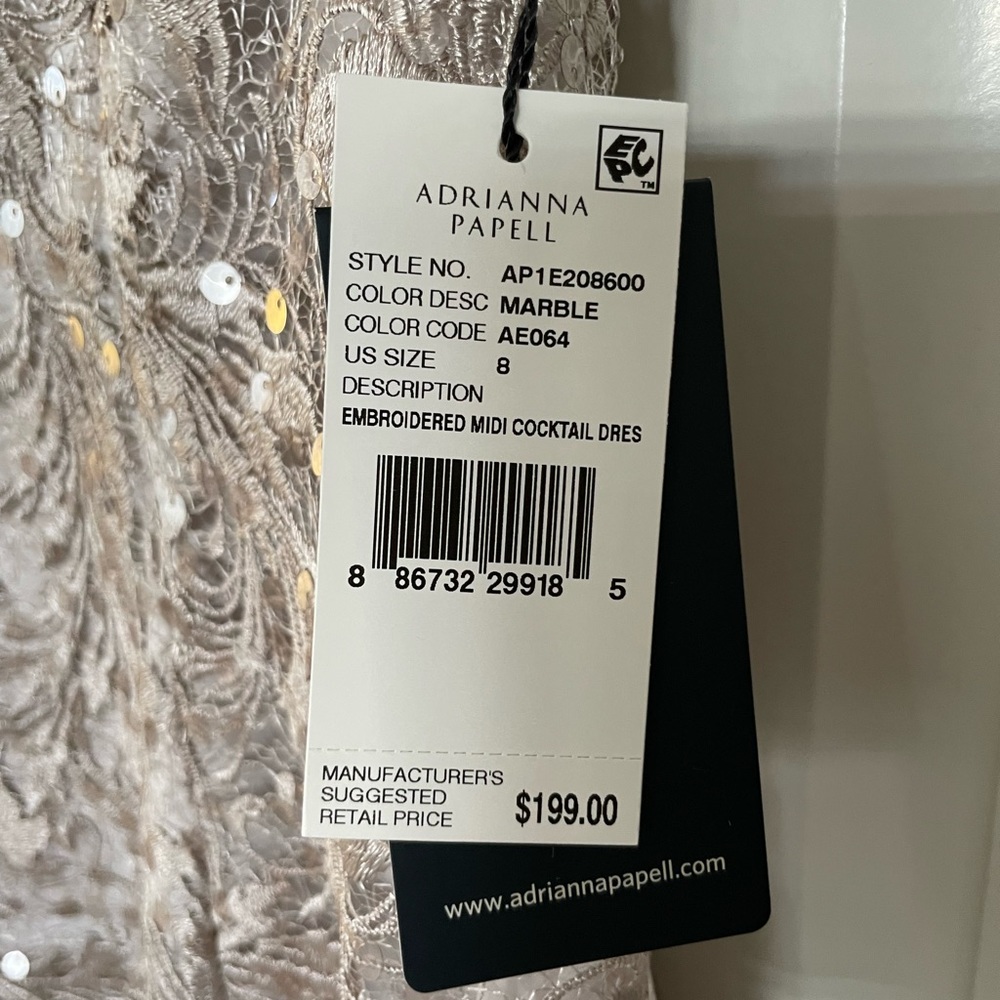 Taupe cocktail dress - Picture 4 of 6